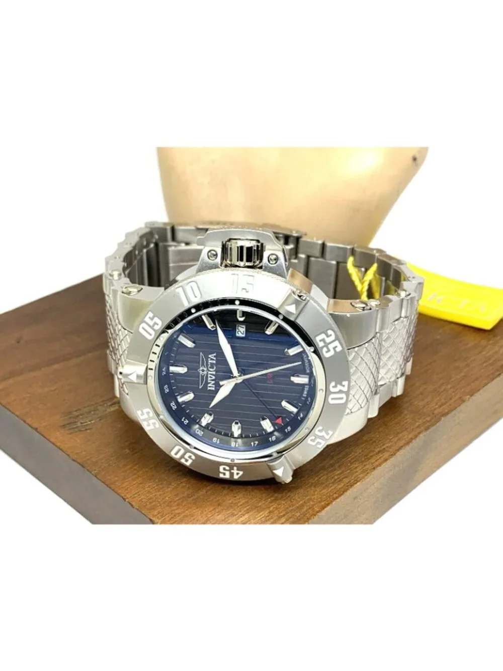 Invicta Men's Watch 37212 Subaqua Noma III Swiss Quartz GMT Gray Dial Steel 50mm